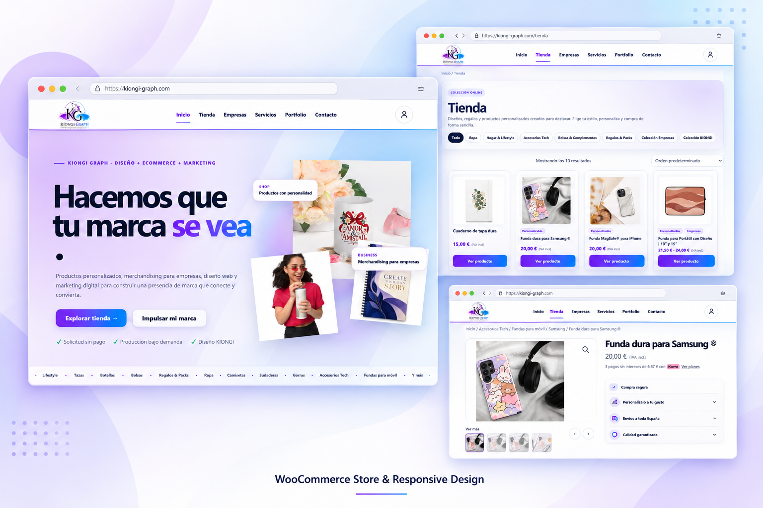 Proyecto web y e-commerce KIONGI GRAPH