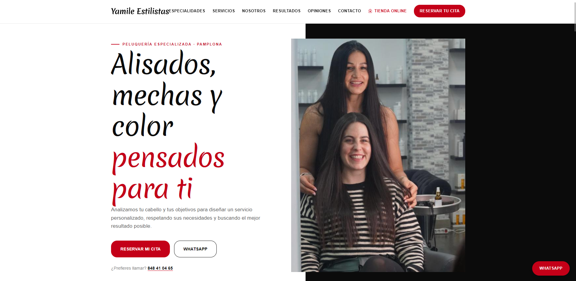 Web de Yamile Estilistas